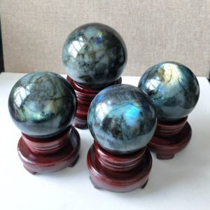 Shop Labradorite Stones & Crystals! Labradorite Sphere Ball Natural Crystal Gemstone Ball Sphere | Natural genuine stones & crystals in various shapes & sizes. Buy raw cut, tumbled, or polished gemstones for making jewelry or crystal healing energy vibration raising reiki stones. #crystals #gemstones #crystalhealing #crystalsandgemstones #energyhealing #affiliate #ad