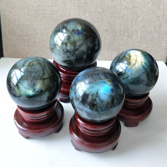 Labradorite Sphere Ball Natural Crystal Gemstone Ball Sphere