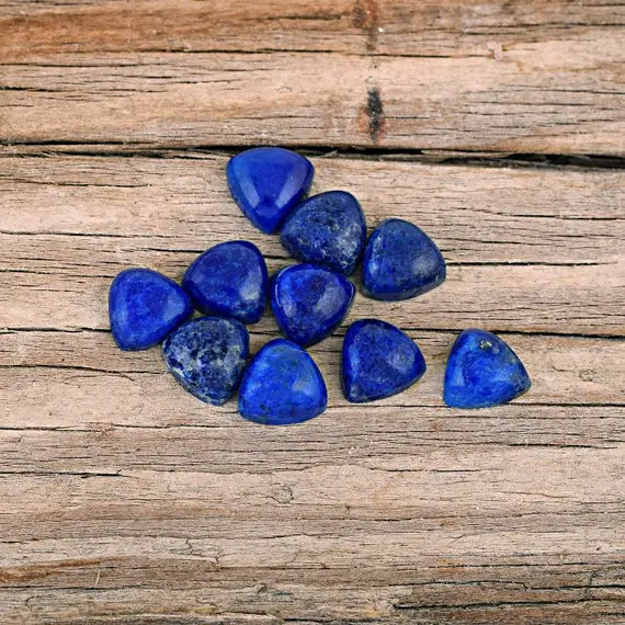 Lapis Lazuli Calibrated Cabochon Gemstone 3mm To 25mm Blue Trillion Cut Loose Gemstones For Rings Earring And Jewelry Making Wholesale Lot