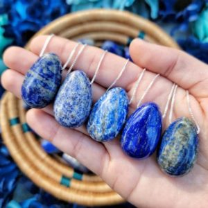 Shop Lapis Lazuli Necklaces! Lapis Lazuli Teardrop Necklace – Lapis Lazuli Jewelry – Lapis Lazuli Stone – Throat & Third Eye Chakra No. 370 | Natural genuine Lapis Lazuli necklaces. Buy crystal jewelry, handmade handcrafted artisan jewelry for women.  Unique handmade gift ideas. #jewelry #beadednecklaces #beadedjewelry #gift #shopping #handmadejewelry #fashion #style #product #necklaces #affiliate #ad