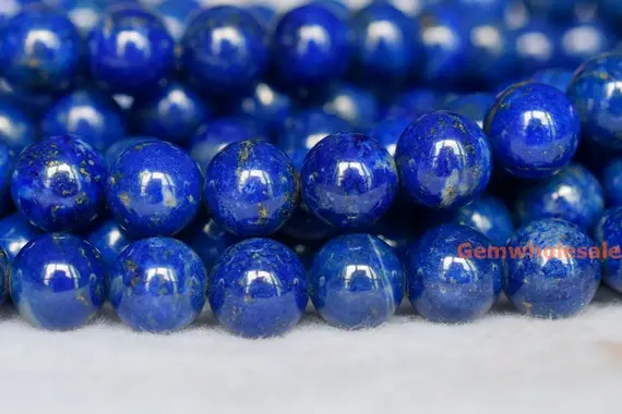 15.5" 8mm/10mm Natural Lapis Lazuli Round Beads, High Quality Genuine Blue Diy Jewelry Gemstone Beads Aa