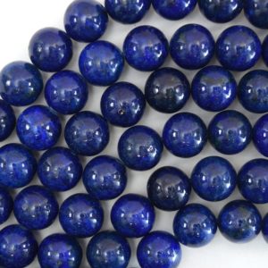 Blue Lapis Lazuli Round Beads 15" Strand 2mm 3mm 4mm 6mm 8mm 10mm 12mm 14mm | Natural genuine round Lapis Lazuli beads for beading and jewelry making.  #jewelry #beads #beadedjewelry #diyjewelry #jewelrymaking #beadstore #beading #affiliate #ad