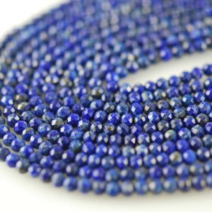 Shop Lapis Lazuli Round Beads! Half strand of lapis round beads | Natural genuine round Lapis Lazuli beads for beading and jewelry making.  #jewelry #beads #beadedjewelry #diyjewelry #jewelrymaking #beadstore #beading #affiliate #ad