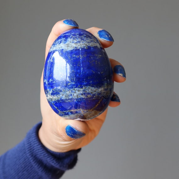 Lapis Egg Meditation Vision Stone Best Blue Royal Afghan Crystal