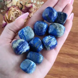 Shop Tumbled Lapis Lazuli Crystals & Pocket Stones! Lapis Lazuli Tumbles, Choose Quantity, Small Blue Tumbled Crystal Stones for Jewelry Making, Decor, or Crystal Grids | Natural genuine stones & crystals in various shapes & sizes. Buy raw cut, tumbled, or polished gemstones for making jewelry or crystal healing energy vibration raising reiki stones. #crystals #gemstones #crystalhealing #crystalsandgemstones #energyhealing #affiliate #ad