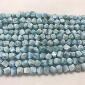 Shop Larimar Chip & Nugget Beads! Genuine Blue Larimar 5-7mm Nugget Freeshape Grade A Gemstone Beads 15inch Jewelry Supply Bracelet Necklace Material Support Wholesale | Natural genuine chip Larimar beads for beading and jewelry making.  #jewelry #beads #beadedjewelry #diyjewelry #jewelrymaking #beadstore #beading #affiliate #ad
