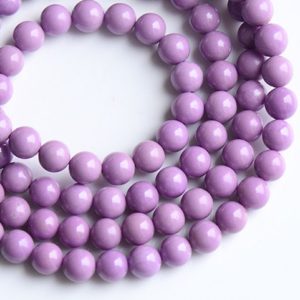 Shop Lepidolite Round Beads! Natural Genuine Purple Mica Smooth Round Beads,Purple Lepidolite Beads | Natural genuine round Lepidolite beads for beading and jewelry making.  #jewelry #beads #beadedjewelry #diyjewelry #jewelrymaking #beadstore #beading #affiliate #ad