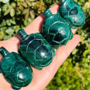 Shop Raw & Rough Malachite Stones! Malachite Turtle Carving | Malachite Animal Carving | Turtle Figurine | Crystal Turtle | Natural genuine stones & crystals in various shapes & sizes. Buy raw cut, tumbled, or polished gemstones for making jewelry or crystal healing energy vibration raising reiki stones. #crystals #gemstones #crystalhealing #crystalsandgemstones #energyhealing #affiliate #ad