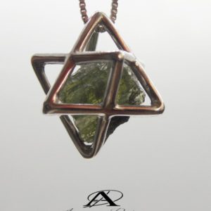 New Large Merkaba Pendant Moldavite Necklace Green Meteorite Jewelry , Extra large cast silver  Merkaba pendant | Natural genuine Moldavite pendants. Buy crystal jewelry, handmade handcrafted artisan jewelry for women.  Unique handmade gift ideas. #jewelry #beadedpendants #beadedjewelry #gift #shopping #handmadejewelry #fashion #style #product #pendants #affiliate #ad