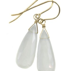 Shop Moonstone Earrings! White Moonstone Earrings Sterling Silver or 14k Solid Gold Filled Faceted Teardrop Natural High Quality Simple Dainty Drops Shimmery Drops | Natural genuine Moonstone earrings. Buy crystal jewelry, handmade handcrafted artisan jewelry for women.  Unique handmade gift ideas. #jewelry #beadedearrings #beadedjewelry #gift #shopping #handmadejewelry #fashion #style #product #earrings #affiliate #ad