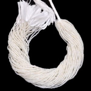 Shop Moonstone Faceted Beads! Pack Of 10 Strands – White Moonstone 2mm- 3mm Faceted Rondelle Beads | 13inch Strand | Natural Moonstone Gemstone Loose Micro Faceted Beads | Natural genuine faceted Moonstone beads for beading and jewelry making.  #jewelry #beads #beadedjewelry #diyjewelry #jewelrymaking #beadstore #beading #affiliate #ad