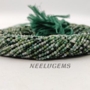 Shop Moss Agate Faceted Beads! Natural Moss Agate Micro Cut Faceted Rondelle Gemstone Beads,Moss Agate Faceted Beads,Moss Agate Rondelle Beads,2.00-2.50MM Moss Agate Beads | Natural genuine faceted Moss Agate beads for beading and jewelry making.  #jewelry #beads #beadedjewelry #diyjewelry #jewelrymaking #beadstore #beading #affiliate #ad