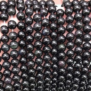 Shop Obsidian Round Beads! Natural Black Obsidian Round Beads,4mm 6mm 8mm 10mm 12mm 14mm 16mm Black Obsidian Beads Wholesale Supply,one strand 15" | Natural genuine round Obsidian beads for beading and jewelry making.  #jewelry #beads #beadedjewelry #diyjewelry #jewelrymaking #beadstore #beading #affiliate #ad