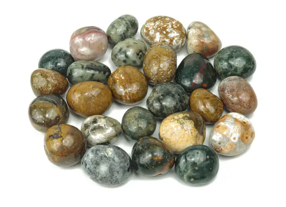 Ocean Jasper Tumbled Stone - Ocean Jasper Crystal - Healing Stone - Natural Gemstone - Gifts - Tu1011