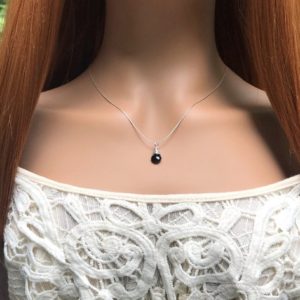 Shop Onyx Necklaces! Black Onyx choker necklace, Sterling Silver | Natural genuine Onyx necklaces. Buy crystal jewelry, handmade handcrafted artisan jewelry for women.  Unique handmade gift ideas. #jewelry #beadednecklaces #beadedjewelry #gift #shopping #handmadejewelry #fashion #style #product #necklaces #affiliate #ad