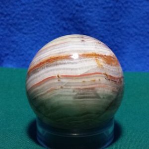 Shop Onyx Shapes! Natural Striped Peruvian Onyx Sphere 1.96 Inch / 50mm 179 Grams Decor Piece, Striped Onyx Sphere | Natural genuine stones & crystals in various shapes & sizes. Buy raw cut, tumbled, or polished gemstones for making jewelry or crystal healing energy vibration raising reiki stones. #crystals #gemstones #crystalhealing #crystalsandgemstones #energyhealing #affiliate #ad