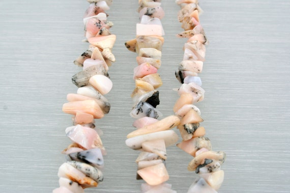 Pink Opal Small Chips Beads 4.5-12mm (etb01364) Unique Jewelry/vintage Jewelry/gemstone Necklace