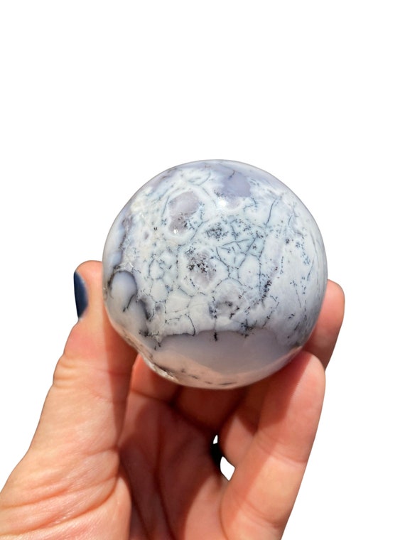 Dendritic Opal Stone Sphere - Merlinite Sphere - Polished Dendrite Opal Sphere - Unique Merlinite Crystal - One Of A Kind Crystal #5