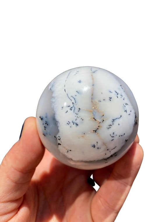 Dendritic Opal Stone Sphere - Dendritic Opal Sphere - Merlinite Stone - Healing Crystals And Stones - Dendritic Opal Crystal Sphere #6