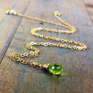 Shop Peridot Pendants! Tiny green Peridot pendant  drop Necklace.  Natural stone. Gold, Rose Gold or Sterling Silver.  Leo August birthstone | Natural genuine Peridot pendants. Buy crystal jewelry, handmade handcrafted artisan jewelry for women.  Unique handmade gift ideas. #jewelry #beadedpendants #beadedjewelry #gift #shopping #handmadejewelry #fashion #style #product #pendants #affiliate #ad