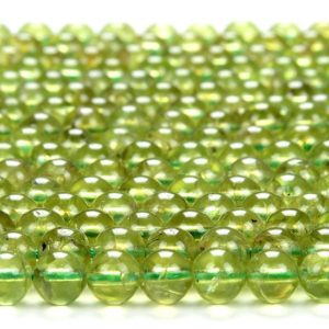 Shop Peridot Beads! Natural Peridot Gemstone Grade AAA Round 3MM 4MM 5MM 6MM Loose Beads (D304) | Natural genuine beads Peridot beads for beading and jewelry making.  #jewelry #beads #beadedjewelry #diyjewelry #jewelrymaking #beadstore #beading #affiliate #ad