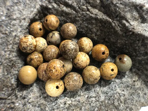 Picture Jasper Beads, Wholesale Gemstone Beads, Round Natural Stone Jewelry Beads, 4mm 6mm 8mm 10mm 12mm 5-200pcs