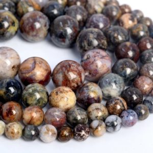 Genuine Natural Light Color Pietersite Loose Beads Grade A Round Shape 6mm 7-8mm 10mm | Natural genuine round Pietersite beads for beading and jewelry making.  #jewelry #beads #beadedjewelry #diyjewelry #jewelrymaking #beadstore #beading #affiliate #ad