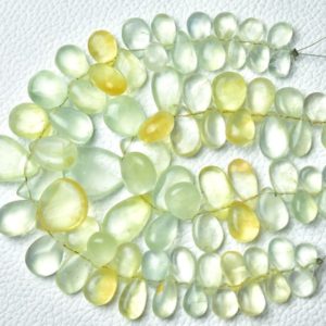 Shop Prehnite Bead Shapes! Natural Prehnite Plain Pear Beads 5x7mm to 14x18mm Smooth Pear Briolettes Gemstone Beads Superb Prehnite Smooth Beads 7 Inches Strand No5670 | Natural genuine other-shape Prehnite beads for beading and jewelry making.  #jewelry #beads #beadedjewelry #diyjewelry #jewelrymaking #beadstore #beading #affiliate #ad