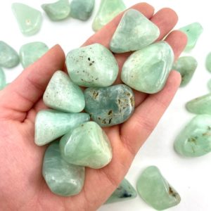 Shop Tumbled Prehnite Crystals & Pocket Stones! Prehnite Stone, Tumbled Prehnite, Minty Prehnite, Healing Prehnite, T-122 | Natural genuine stones & crystals in various shapes & sizes. Buy raw cut, tumbled, or polished gemstones for making jewelry or crystal healing energy vibration raising reiki stones. #crystals #gemstones #crystalhealing #crystalsandgemstones #energyhealing #affiliate #ad