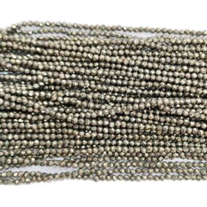 Shop Pyrite Faceted Beads! Faceted round Iron pyrite beads, 2mm 3mm 4mm 6mm 8mm 10mm 12mm 14mm natural stone jewelry beading bead | Natural genuine faceted Pyrite beads for beading and jewelry making.  #jewelry #beads #beadedjewelry #diyjewelry #jewelrymaking #beadstore #beading #affiliate #ad