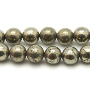 Shop Pyrite Bead Shapes! 4pc – Perles Pierre Pyrite Boules 12mm Métal or doré – 4558550024626 | Natural genuine other-shape Pyrite beads for beading and jewelry making.  #jewelry #beads #beadedjewelry #diyjewelry #jewelrymaking #beadstore #beading #affiliate #ad