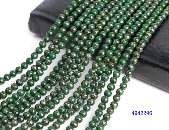 Pyrite Gemstone Grade Aaa Round 4mm 8mm Loose Beads