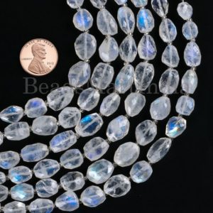 Shop Rainbow Moonstone Chip & Nugget Beads! Rainbow Moonstone Beads, 6×7-9×12 mm Moonstone Nuggets Shape Beads, Rainbow Moonstone Faceted Beads, Rainbow Moonstone Natural Beads | Natural genuine chip Rainbow Moonstone beads for beading and jewelry making.  #jewelry #beads #beadedjewelry #diyjewelry #jewelrymaking #beadstore #beading #affiliate #ad