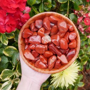 Shop Red Jasper Stones & Crystals! Red Jasper Tumbled Stones – Polished Red Jasper | Natural genuine stones & crystals in various shapes & sizes. Buy raw cut, tumbled, or polished gemstones for making jewelry or crystal healing energy vibration raising reiki stones. #crystals #gemstones #crystalhealing #crystalsandgemstones #energyhealing #affiliate #ad