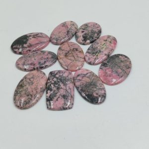 Shop Rhodonite Cabochons! wholesale Lot Rhodonite stone 5 PC / 10 PC Lot mix shape 25 to 30 MM cabochon gemstone jewelry stone Free shipping | Natural genuine stones & crystals in various shapes & sizes. Buy raw cut, tumbled, or polished gemstones for making jewelry or crystal healing energy vibration raising reiki stones. #crystals #gemstones #crystalhealing #crystalsandgemstones #energyhealing #affiliate #ad