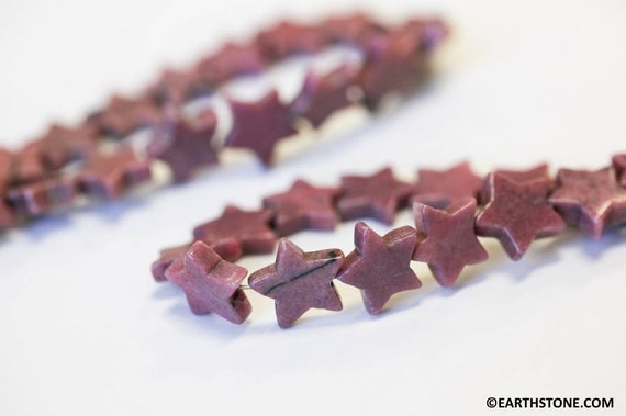 M/ Rhodonite 12mm Star Beads 8" Strand Natural Pink Gemstone Beads For Jewelry Making