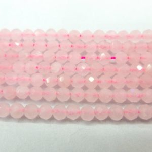 Shop Rose Quartz Faceted Beads! pink quartz small beads – faceted rose quartz tiny beads – natural quartz gemstone for jewelry making – pink stone beads – 2mm 3mm 4mm beads | Natural genuine faceted Rose Quartz beads for beading and jewelry making.  #jewelry #beads #beadedjewelry #diyjewelry #jewelrymaking #beadstore #beading #affiliate #ad
