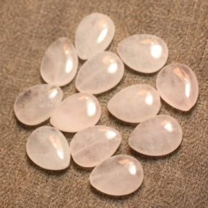 Shop Rose Quartz Bead Shapes! 2PC – stone beads – drops 4558550027306 16x12mm Rose Quartz | Natural genuine other-shape Rose Quartz beads for beading and jewelry making.  #jewelry #beads #beadedjewelry #diyjewelry #jewelrymaking #beadstore #beading #affiliate #ad