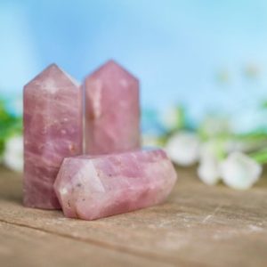 Shop Rose Quartz Stones & Crystals! Rose Quartz Healing Crystal Tower Point | Natural genuine stones & crystals in various shapes & sizes. Buy raw cut, tumbled, or polished gemstones for making jewelry or crystal healing energy vibration raising reiki stones. #crystals #gemstones #crystalhealing #crystalsandgemstones #energyhealing #affiliate #ad