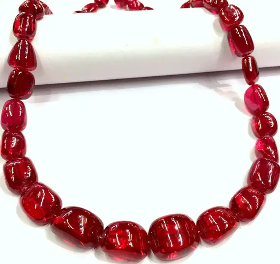 Extremely Beautiful~~gorgeous Looking~~ruby Corundum Smooth Nuggets Beads Extra Large Size Nuggets Transparent Ruby Nuggets Gemstone Beads.