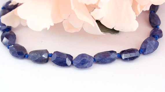 Sapphire Faceted Beads (etb00416) Rare/unique Jewelry/vintage Jewelry/gemstone Necklace