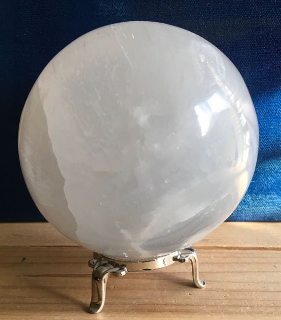 Selenite Sphere 100mm, Healing Stone, Healing Crystal, Chakra Stone, Spiritual Stone