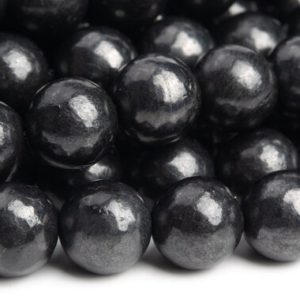 Shop Shungite Beads! Genuine Natural High Carbon Shungite Gemstone Beads 8MM Black Round AAA Quality Loose Beads (121622) | Natural genuine round Shungite beads for beading and jewelry making.  #jewelry #beads #beadedjewelry #diyjewelry #jewelrymaking #beadstore #beading #affiliate #ad