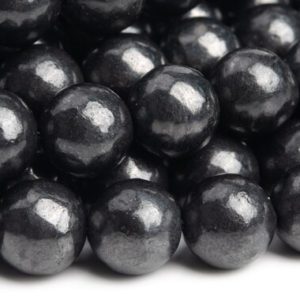 Shop Shungite Beads! Genuine Natural High Carbon Shungite Gemstone Beads 10MM Black Round AAA Quality Loose Beads (121623) | Natural genuine round Shungite beads for beading and jewelry making.  #jewelry #beads #beadedjewelry #diyjewelry #jewelrymaking #beadstore #beading #affiliate #ad