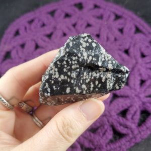 Shop Raw & Rough Snowflake Obsidian Stones! Raw Snowflake Obsidian Piece Raw Stone Crystal Stones Crystals Chunk Mexico | Natural genuine stones & crystals in various shapes & sizes. Buy raw cut, tumbled, or polished gemstones for making jewelry or crystal healing energy vibration raising reiki stones. #crystals #gemstones #crystalhealing #crystalsandgemstones #energyhealing #affiliate #ad