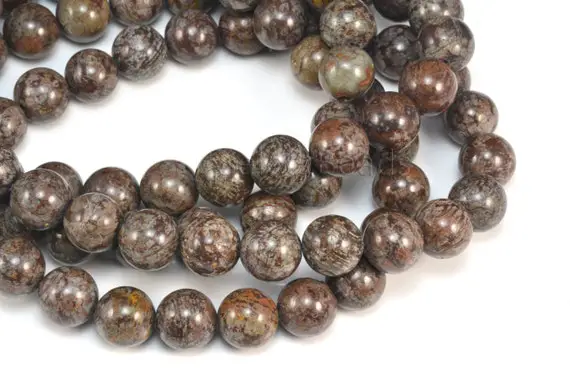 Brown Snowflake Obsidian Beads - Snowflake Obsidian Stone - High Quality Gemstone Beads - Smooth Round Beads - Size 4-16mm -15inch