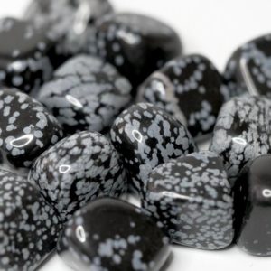 Snowflake Obsidian Tumbled Stones | Natural genuine stones & crystals in various shapes & sizes. Buy raw cut, tumbled, or polished gemstones for making jewelry or crystal healing energy vibration raising reiki stones. #crystals #gemstones #crystalhealing #crystalsandgemstones #energyhealing #affiliate #ad