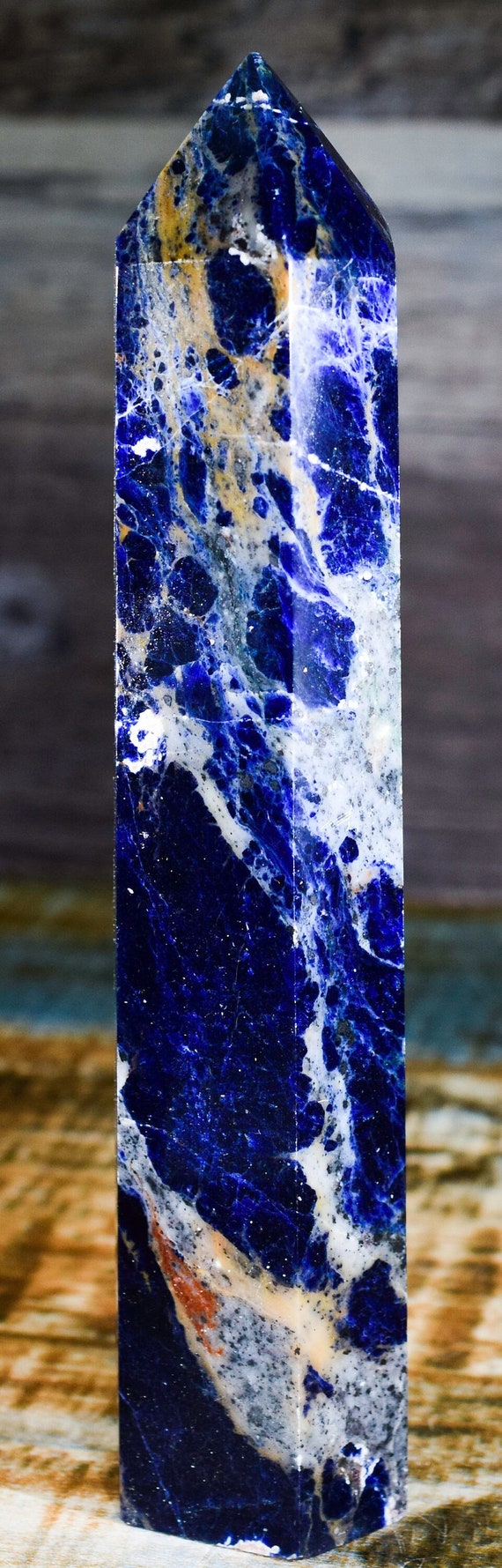 Sodalite Tower 7.7"  And 1.19 Pounds