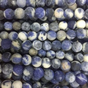 Shop Sodalite Round Beads! matte white blue sodalite round beads – pale blue  sodalite gemstone – natural stone beads supplies – light blue beads for jewelry making | Natural genuine round Sodalite beads for beading and jewelry making.  #jewelry #beads #beadedjewelry #diyjewelry #jewelrymaking #beadstore #beading #affiliate #ad