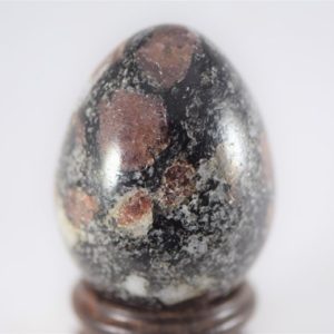 Shop Spinel Stones & Crystals! Ruby Spinel in Biotite Egg | Natural genuine stones & crystals in various shapes & sizes. Buy raw cut, tumbled, or polished gemstones for making jewelry or crystal healing energy vibration raising reiki stones. #crystals #gemstones #crystalhealing #crystalsandgemstones #energyhealing #affiliate #ad